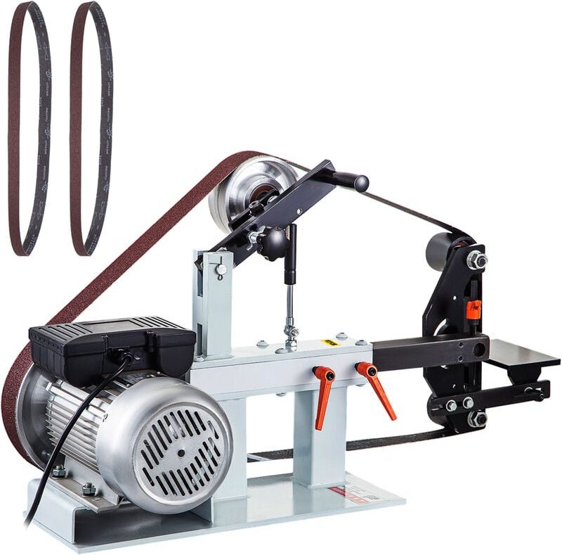 VEVOR Bandschleifmaschine 5,08 x 208,28 cm Belt Disc Sander Combo Band Tellerschleifer, 2800 r/min Band und Scheiben Sch...
