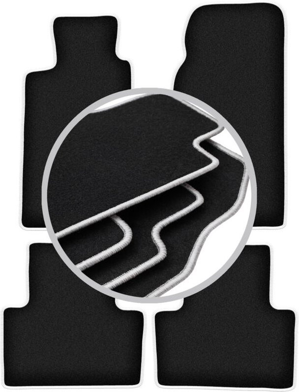 CARLUX-SILVER Autofußmatten für: Jaguar XJ6 X300 Limousine (1994-1997)