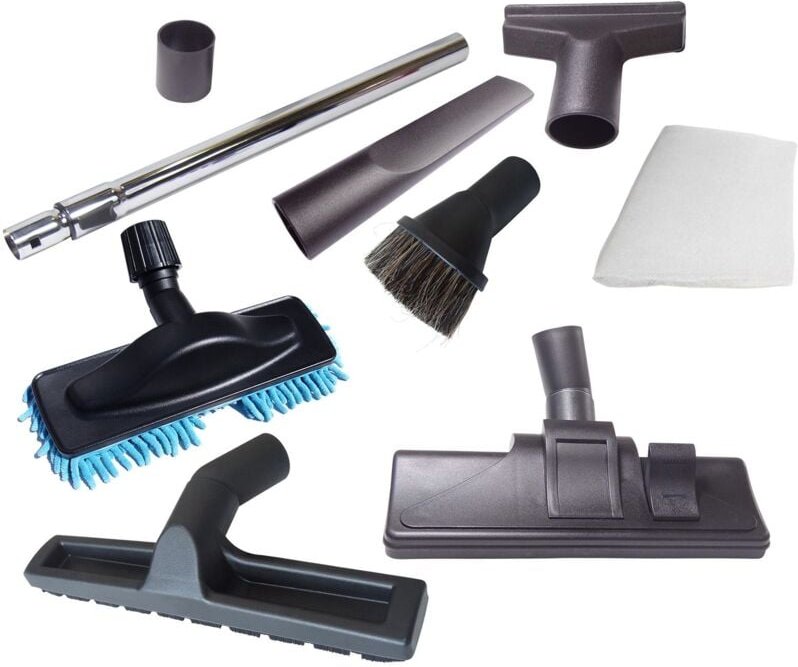 9-teiliges Staubsaugerdüsen-Set inkl. Rohr, für 32/35mm Durchmesser, kompatibel mit Staubsaugern von Erres, ETA, Eternal...