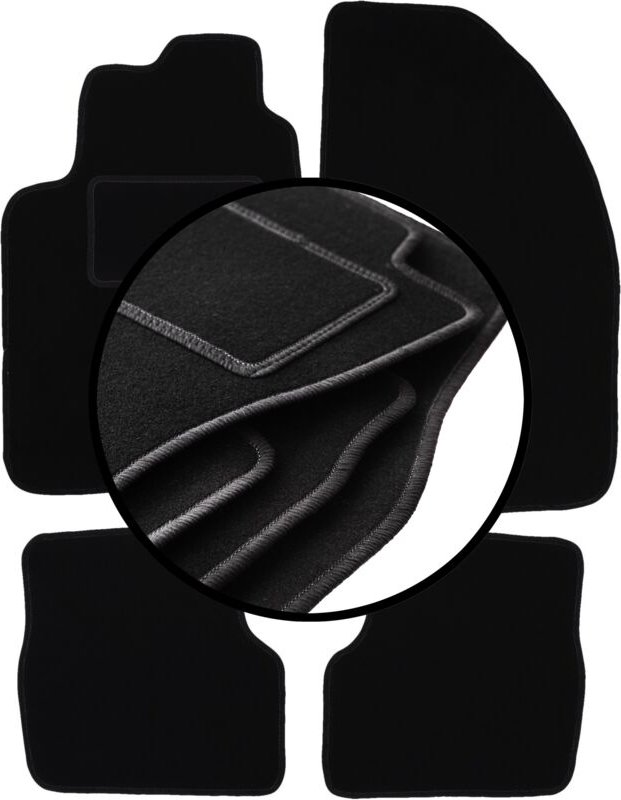 Komplettset Veloursmatten für: Alfa Romeo 166 Limousine (1998-2009)