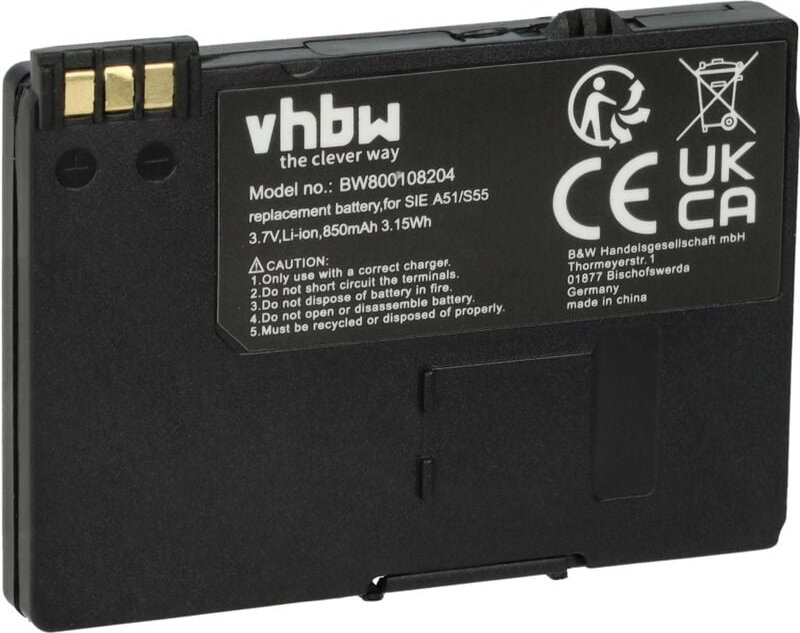 Vhbw - Akku kompatibel mit Siemens Gigaset SL2, SL2 Professional, SL3, SL3 Pro, SL3 professional, SL37 schnurlos Festnet...