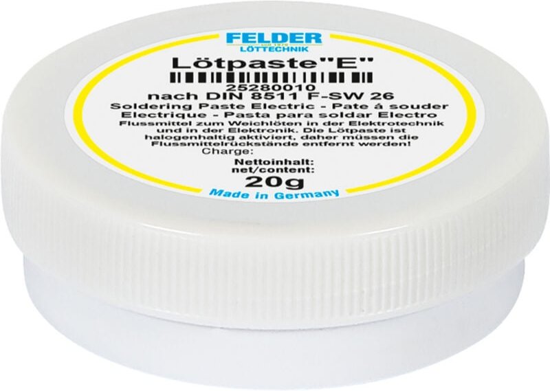 Felder Löttechnik - Felder ISO-Flux 'e' Lötpaste Inhalt 20 g