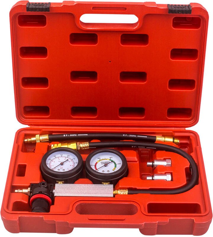 Maxpeedingrods - Druckverlust Tester Set Benzinmotor Prüfer Zylinderdruck messenDruckverlust Tester Set Benzinmotor Prüf...