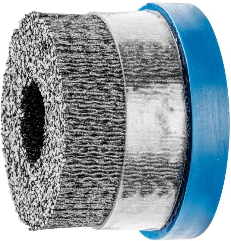 PFERD TOOLS COMPOSITE Tellerbürste DBUR Ø 76x22,2 mm Bohrung Keramik-Filament-Ø 1,10mm Korn 120 stationär
