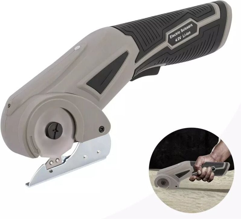 Senderpick - Wiederaufladbare elektrische Schere Tragbare Schneiderschere Stoffschere Lederschere Teppichschere Nadel- u...