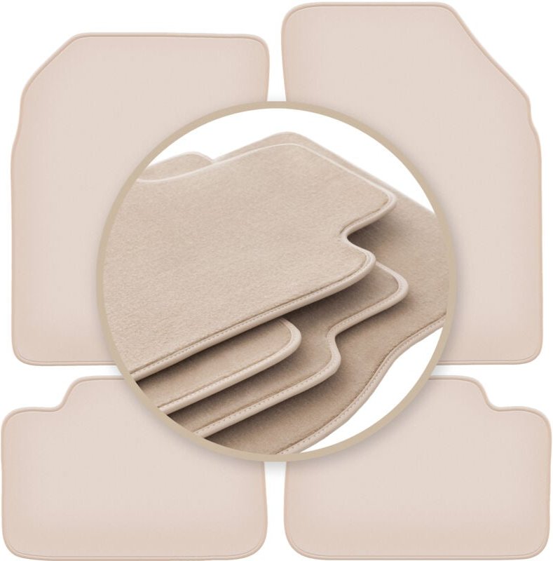 Beige PREMIUM-Matten für: Nissan Micra K11 Fließheck 1992-2003
