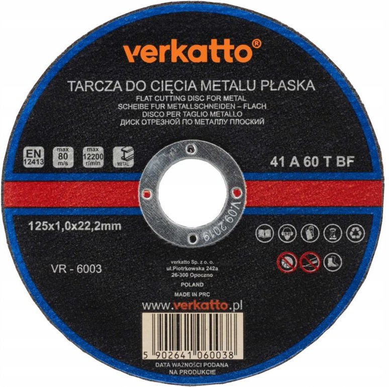 METALL-TRENNSCHEIBE 125 x 1,0 MM