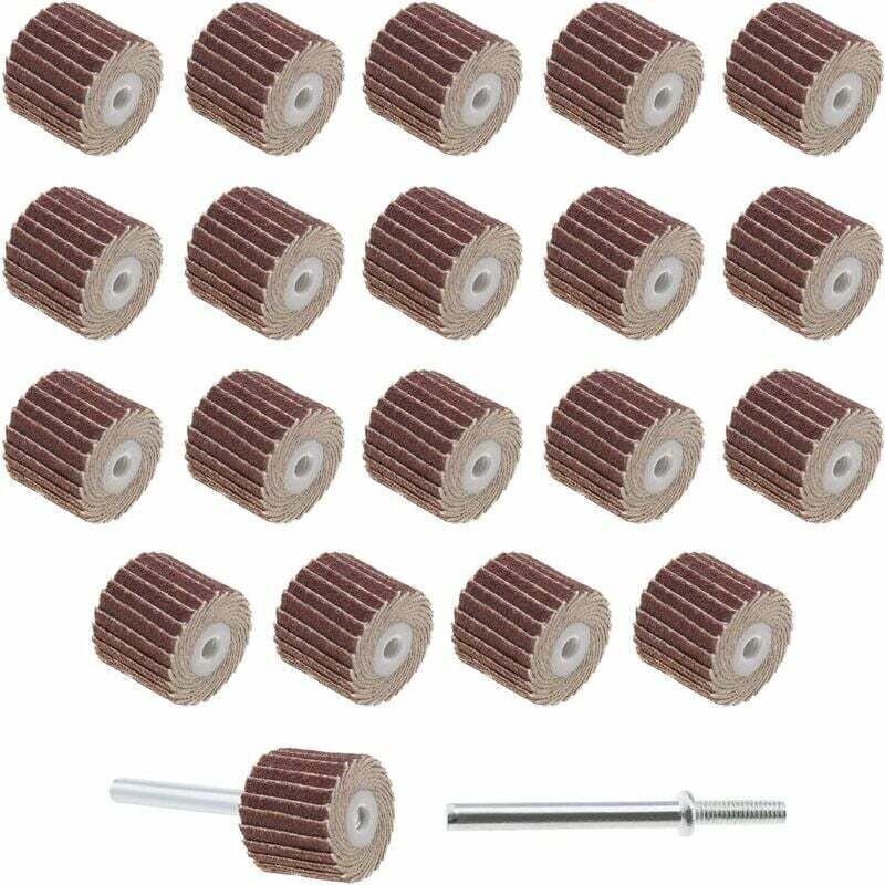 100 Stück 12 mm Schleifscheiben mit Körnung 240 Schmirgelleinen aus Zinklegierung, Schleifpapier für Rotationswerkzeug m...