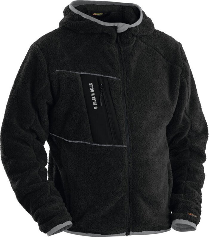 Blakläder Fiberfleece Jacke, schwarz, Unisex-Größe: m