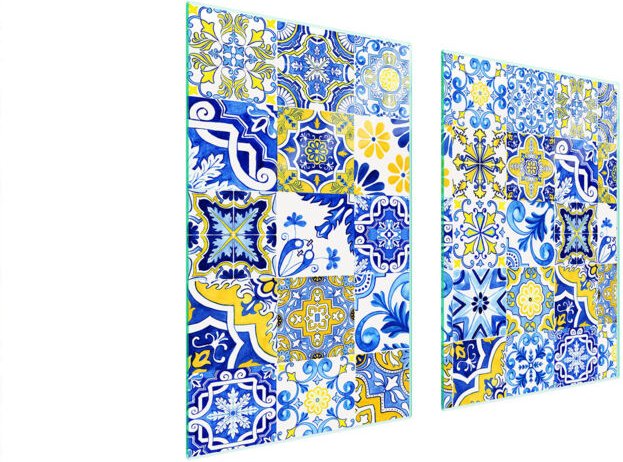 GLASSCHUTZPLATTE FÜR KÜCHE 65x52 MOSAIK