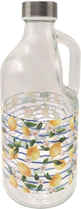 Zitronenkrug mit Deckel – ideal für Getränke, Küchendekoration und Aufbewahrung von frischem Obst