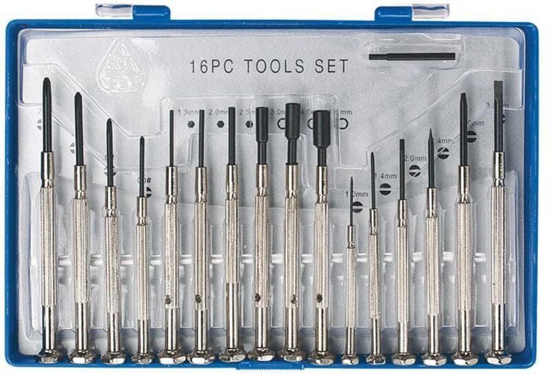 Serie von Prazisionsschraubendrehern und -schlusseln Fervi 0829