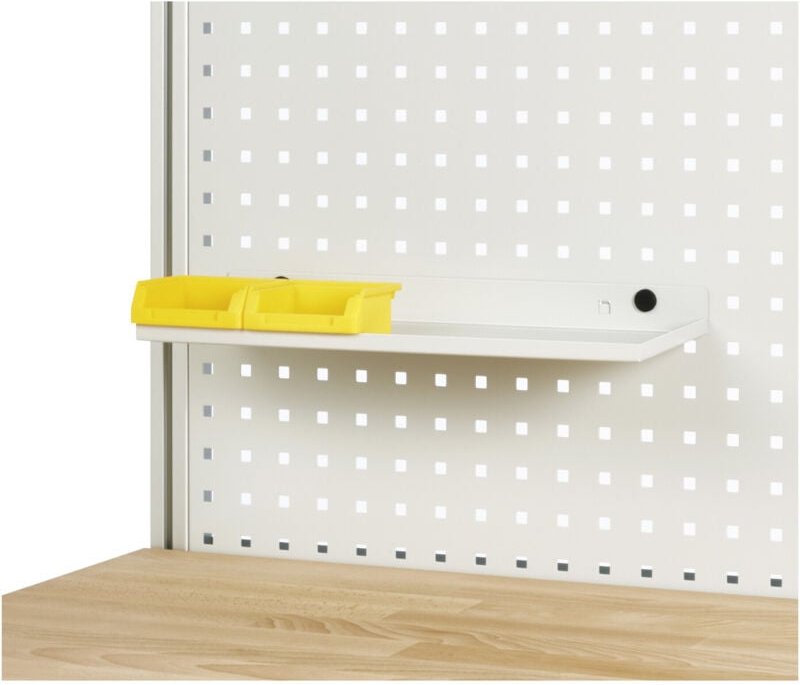 Ablage für Lochplatte, B450xT155xH15mm, RAL7035 - RAU