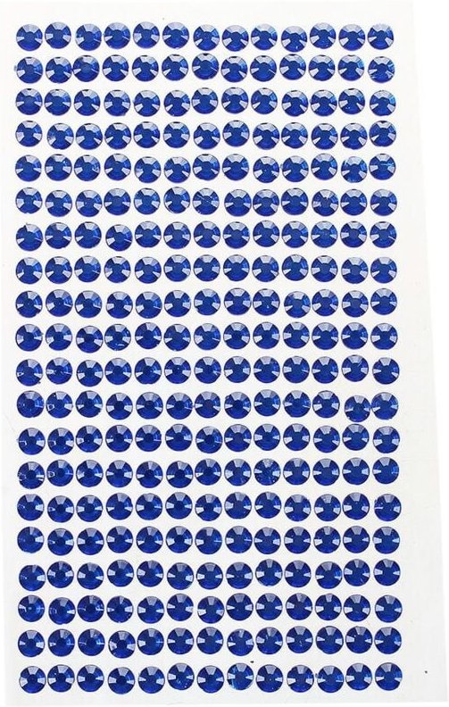 Tlily - 6mm Punkt Crystals Strass Auto diy Aufkleber Dekor -Aufkleber (Blau)