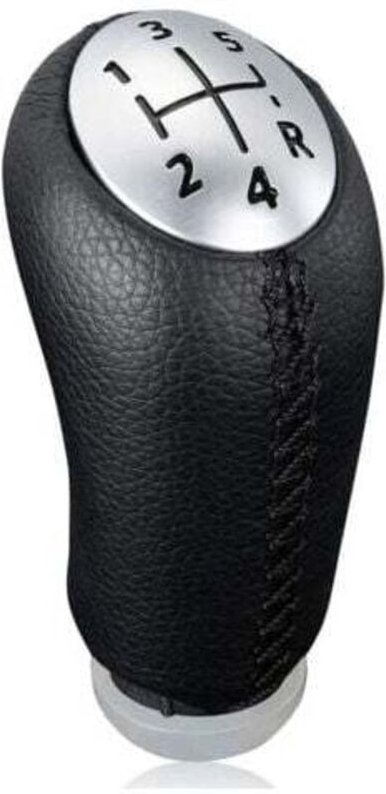 Lablanc - 5-Gang-Schaltknauf + Rückwärtsgangtaste, kompatibel mit Renault Megane Clio Scenic Kangoo, Kunstlederbezug