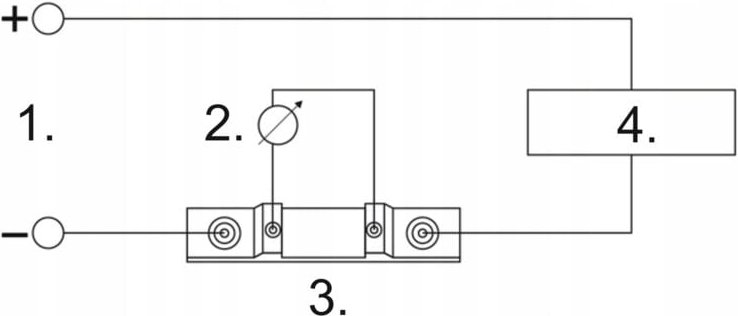 MESSSHUNT 100A 75mV Voltmeter Amperemeter