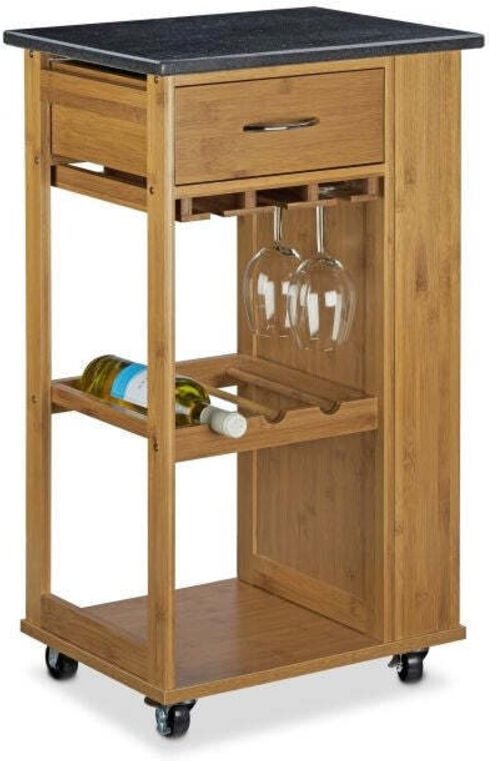 Alfred l kuchenwagen mit weinregal