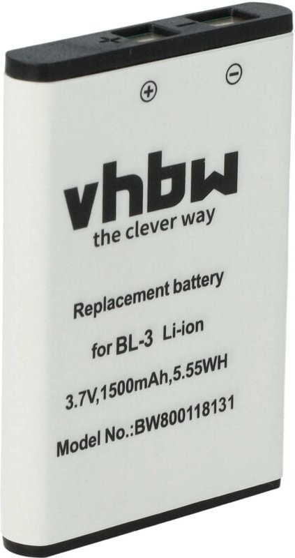 Thumbnail - vhbw Akku kompatibel mit Baofeng UV-3R, BF-T6 Funkgerät, Walkie Talkie (1500mAh, 3,7V, Li-Ion)