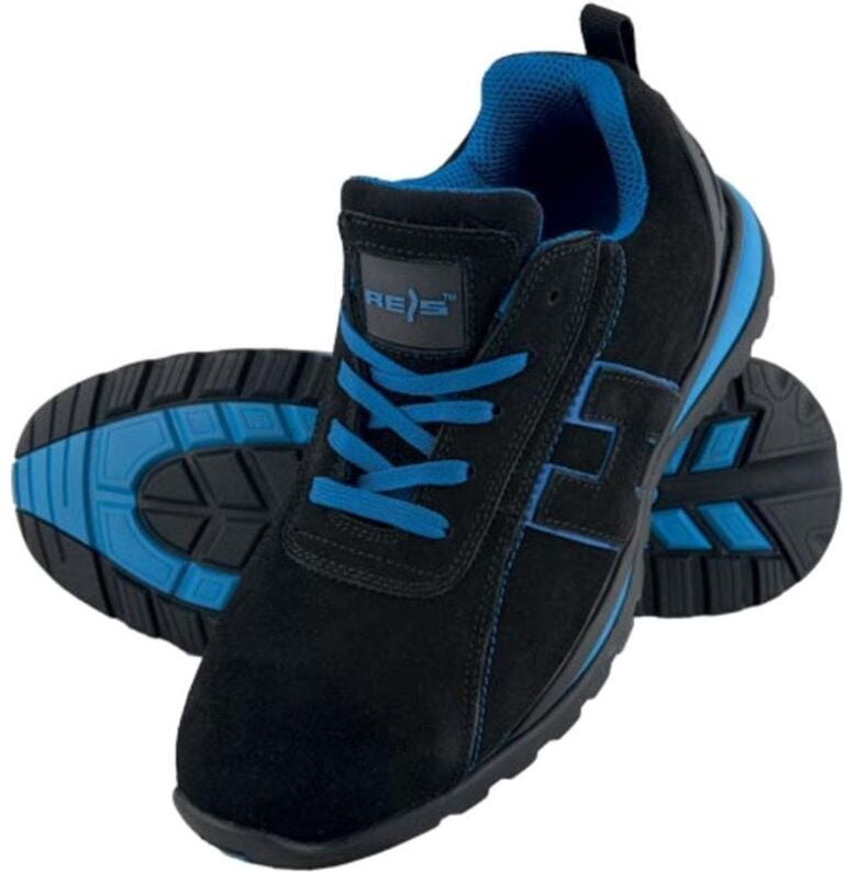 Reis - Arbeitsschuhe sb sra Halbschuhe Wildleder schwarz/blau 44