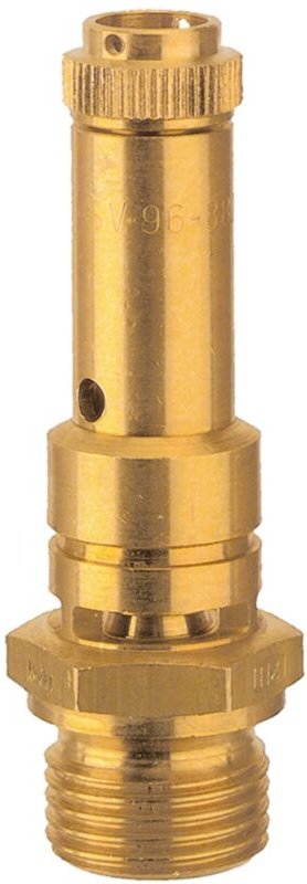 Sicherheitsventil dn 8, Messing, g 1/2, Ansprechdruck 20 bar - Riegler