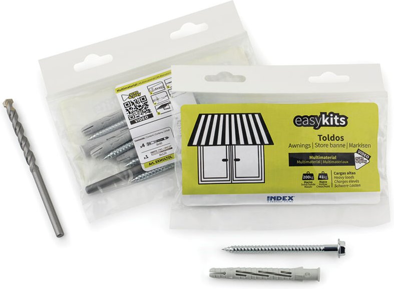(12er Pack) Befestigungskit für Markisenrollo
