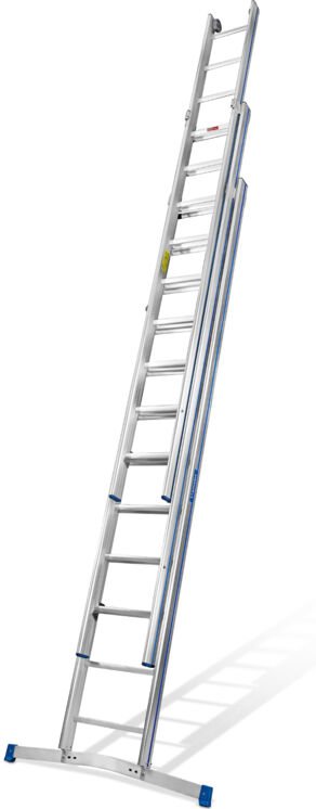 Mauderer Bavaria Schiebeleiter 925 mit Klapptraverse 3x12 Dreikantsprossen