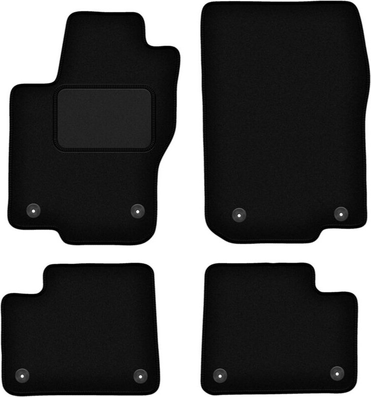 Schwarze Velours-Fußmatten für: Mercedes GLS SUV (2015-)