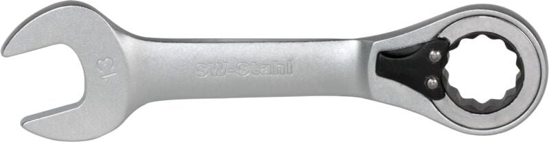 SW-Stahl S1596-13 GR-Ratschenschl. 13 mm extra-KURZ 72 Zähne