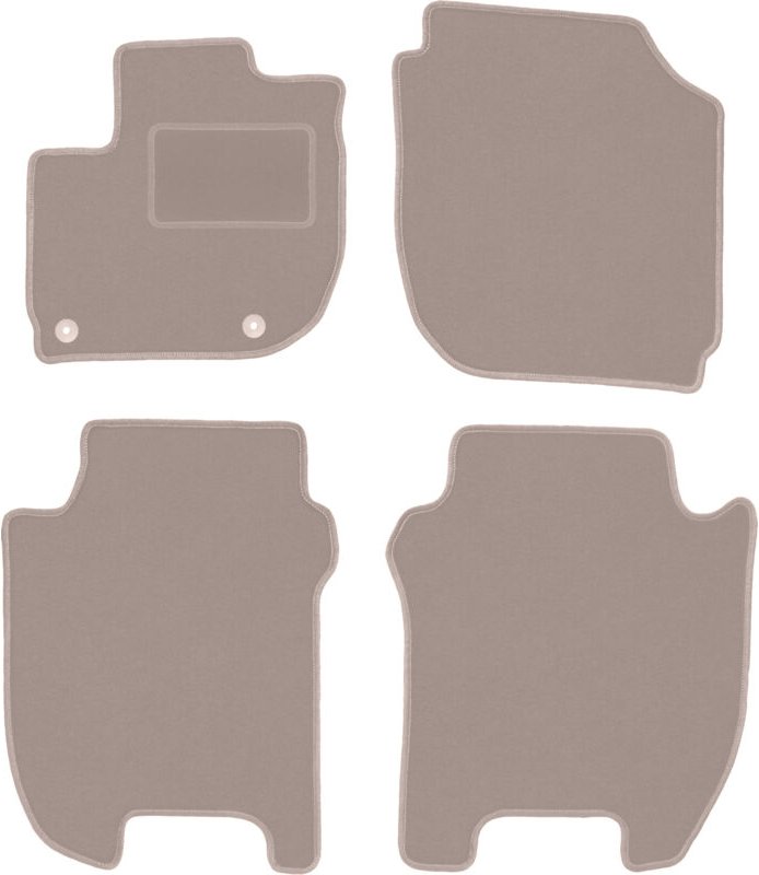 Beige Veloursmatten für: Honda Jazz IV Fließheck (2015-)
