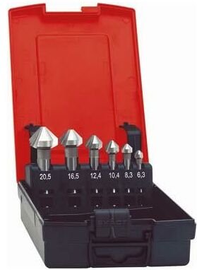 Thumbnail - Kegelsenker-Set DIN335 hsse-pm Form c 90Grad 6,3-25mm Format