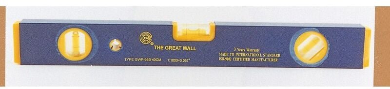 Tuttacasa - MOD.GWP-95B 3-BLASEN-WASSERWAAGE aus schlagfester leichtmetall CM.60