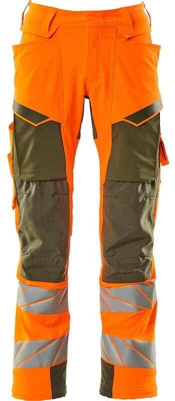 Hose mit Knietaschen 19079-511-1433 Gr. 82C68 hi-vis orange/moosgrün - Mascot