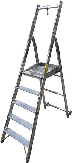 Thumbnail - Matisère - Stehleiter 9 Stufen - Maximale Arbeitshöhe 3.98m - 79269NFA