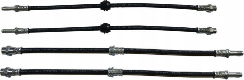 BMW E46 Flexible Gummibremsschläuche - Komplettset