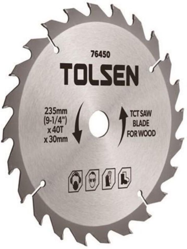 BLATT FUR KREISSAGE TCT HOLZSCHNEIDEN 254X60TX30 (254x60Tx30mm) TOLSEN