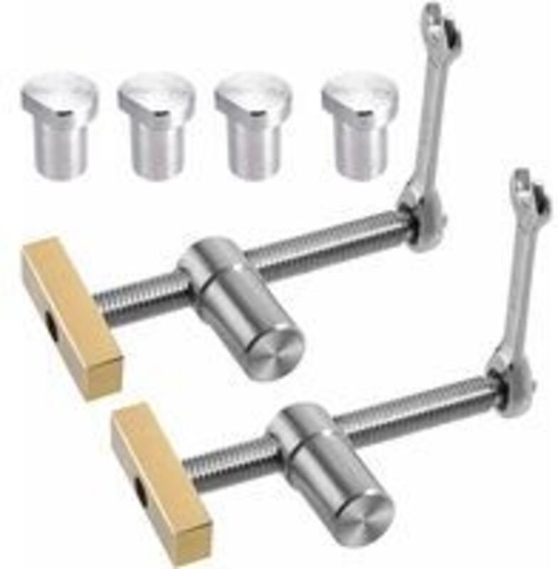 2er-Pack Schnellspanner für Tischwerkbänke mit 4 Bankhaken für 20-mm-Loch, DIY-Positionierungs-Werkbankanschlag und Schn...