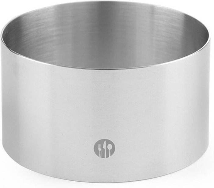 Runder Edelstahl-Bäckereirand, Höhe 60 mm, Durchmesser 140 mm, Hendi 512340