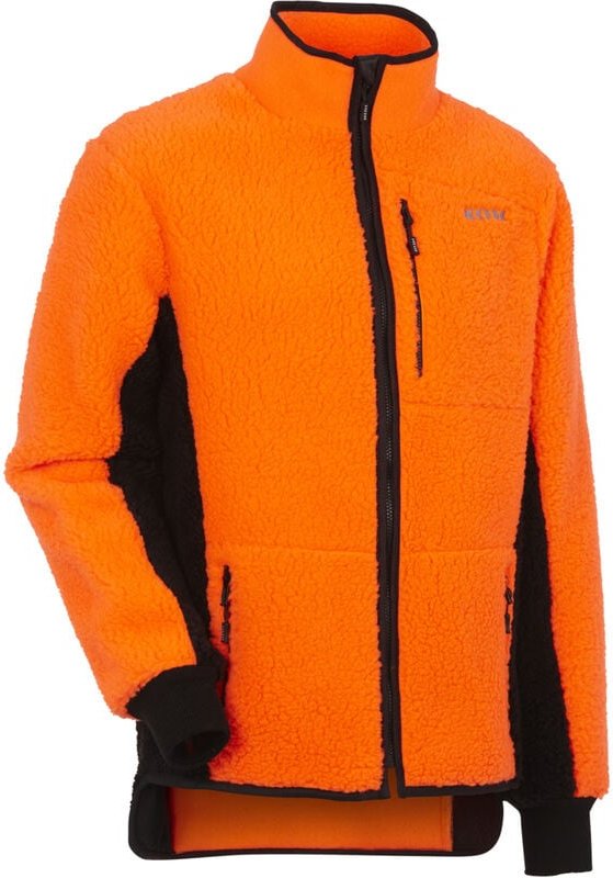 KOX - Faserpelzjacke Orange/Schwarz Größe 50/52