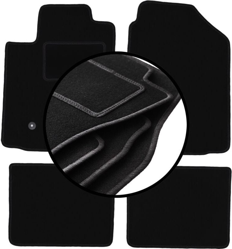 Komplettset Veloursmatten für: Pontiac Vibe Fließheck (2003-2008)