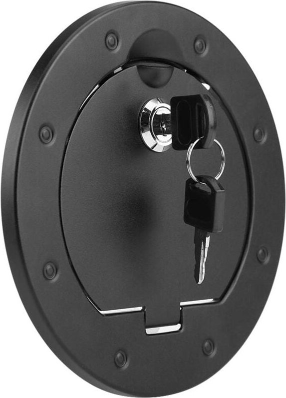 Ej.Life Schwarze Kraftstofftank-Abdeckkappe, Stilvolles Autozubehör für 2/4 Türen 2007–2017