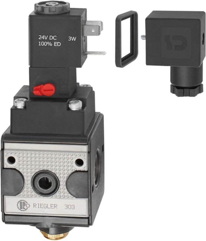 Schaltventil (3/2-Wegeventil) »multifix«, 24 v dc, bg 1, g 1/4 - Riegler
