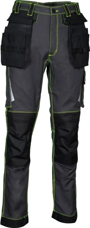 Mehrzweck-Arbeitshose LEIRIA - Anthrazit/Limette 2XL - FR (50) - EU (56)