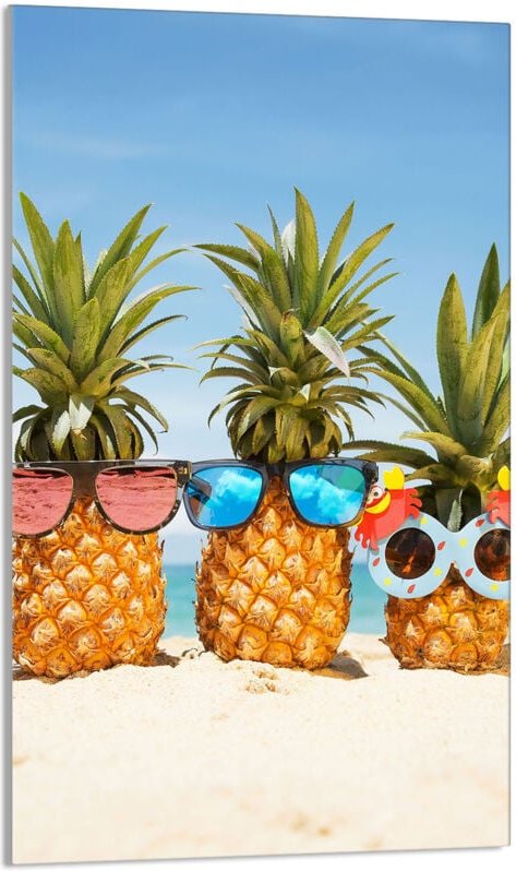 Glasschneidebrett 30x52 Ananas