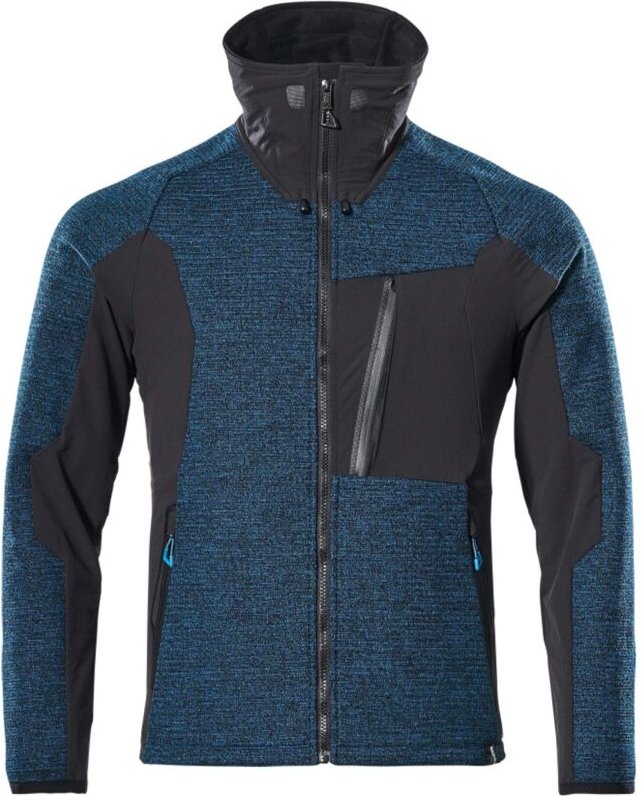 Arbeitsstrickjacke mit Reißverschluss Mascot Advanced - Dreilagig - 17105-309-Ozeanblau-M