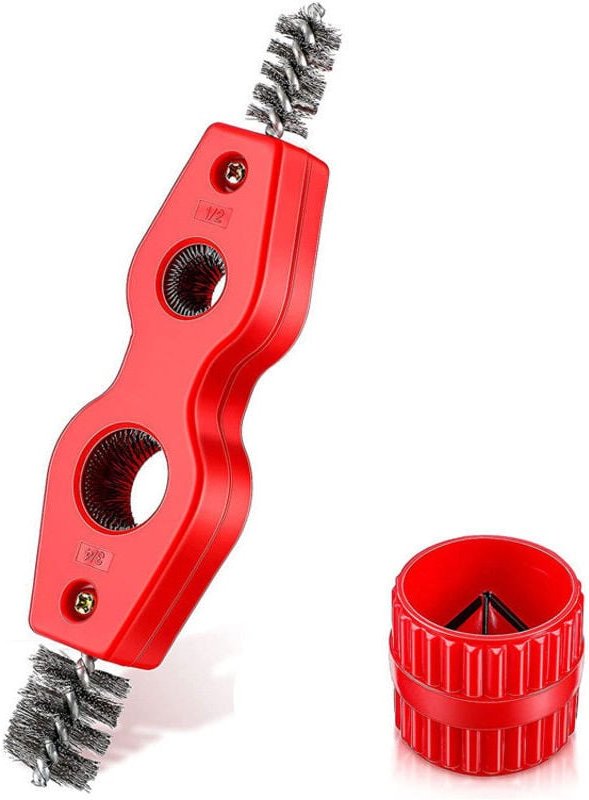Strumento universale per sbavatura tubi Spazzola antiruggine Strumento per sbavatura interna ed esterna Sbavatore multis...