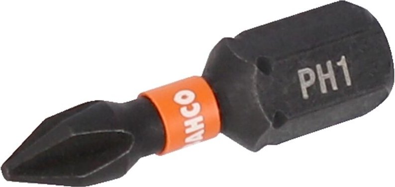 Bahco - 1/4 Torsion Bits für Phillips Schrauben PH2 25 mm - 10 Stk. pro Blisterpackung