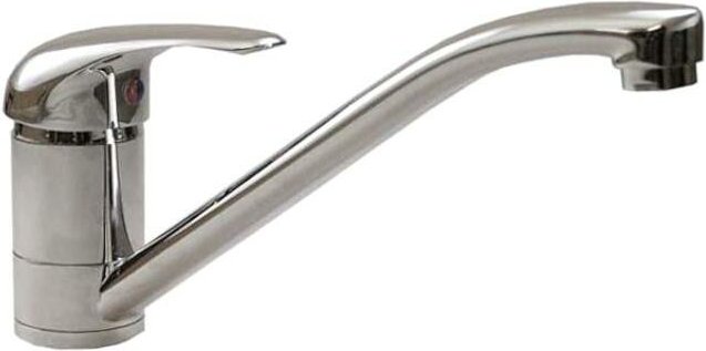 Puteus - Spültischarmatur, Küchenarmatur Hochdruck, Schwenkauslauf Ausladung 200mm, Chrom