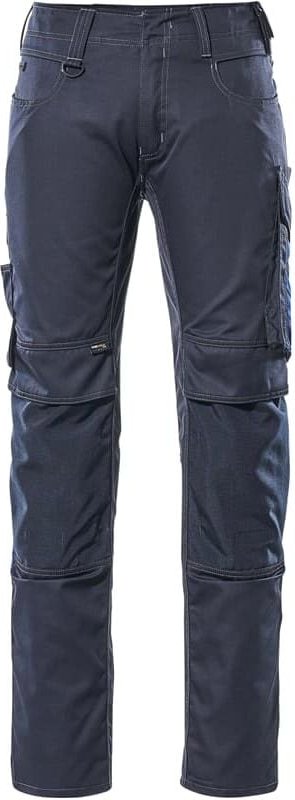 Thumbnail - Arbeitshose mannheim 12679-442 leichte Bundhose mit Cordura Knietaschen, Farbe: Schwarzblau/Kornblau - 01011, Größe: 64 ...