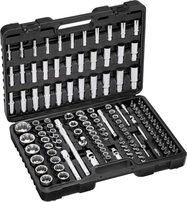 Vigor - Steckschlüssel Satz, Vierkant hohl 6,3 mm (1/4), Vierkant hohl 10 mm (3/8), Anzahl Werkzeuge: 133