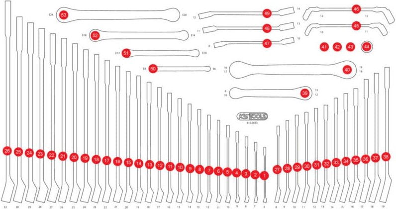 Leere Schaumstoffeinlage zu 813.0053